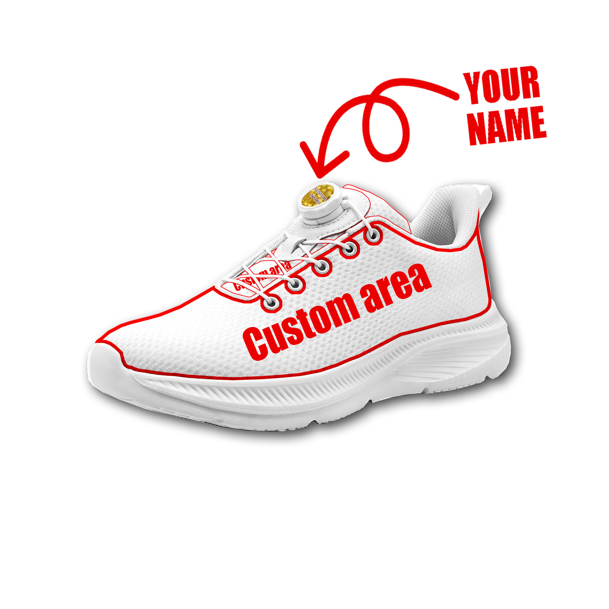 Men Shoes Name - Zapatos para Caminar Personalizados para Hombre