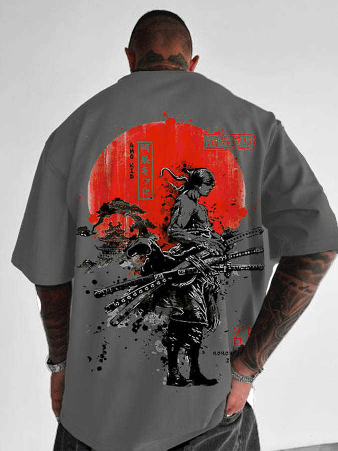 Camiseta de algodón con estamp - Men Shoes Japan reseña y precio