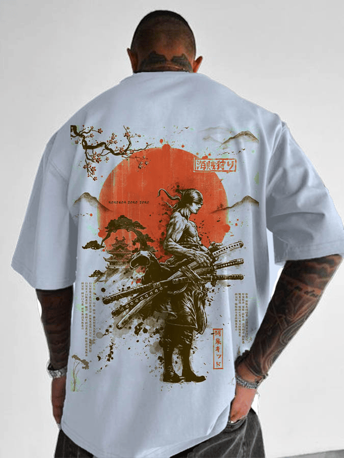 Camiseta de algodón con estamp - Men Shoes Japan reseña y precio