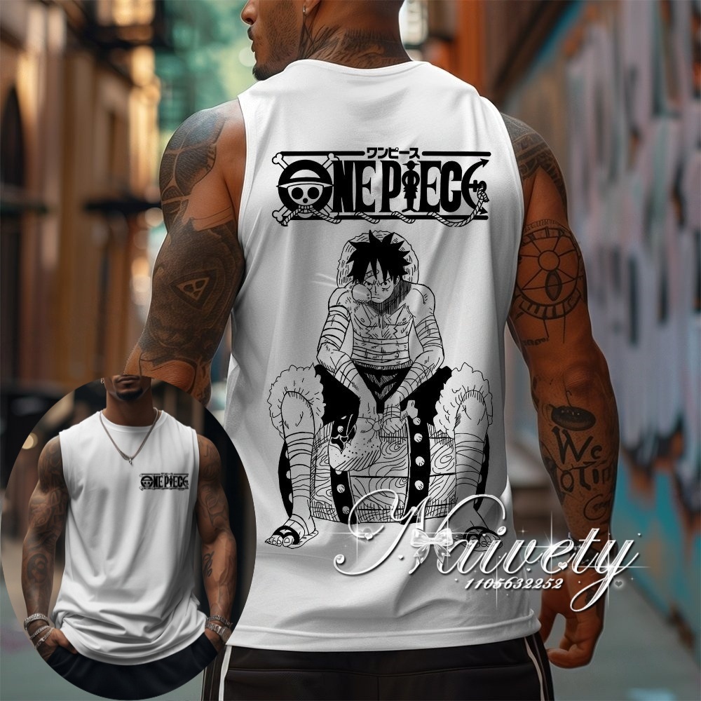 Camiseta sin mangas con estamp - Men Shoes Japan reseña y precio